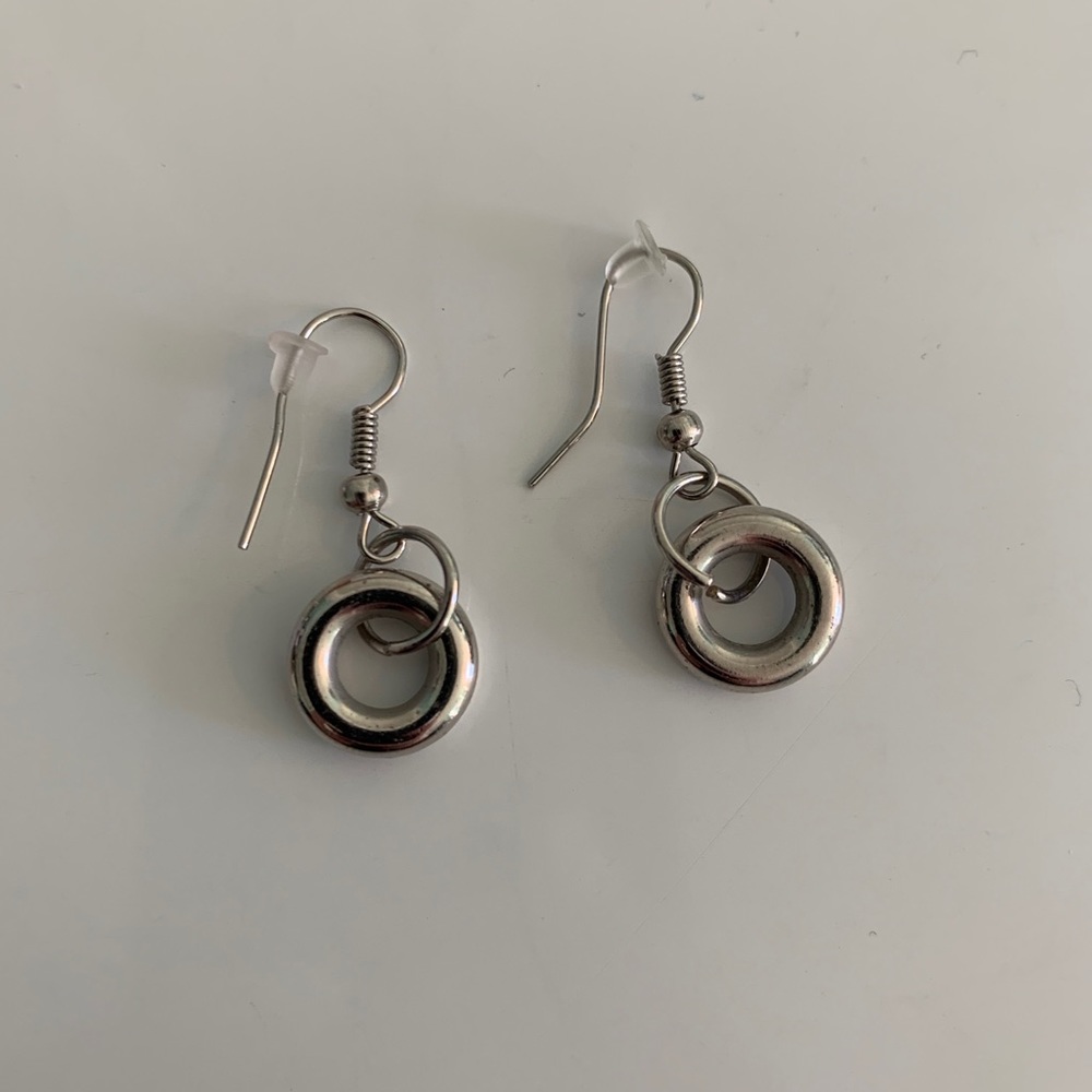Silver Circle Earrings